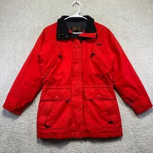 Vintage Eddie Bauer Jacket Womens Small Red Goose Down GoreTex Winter Coat